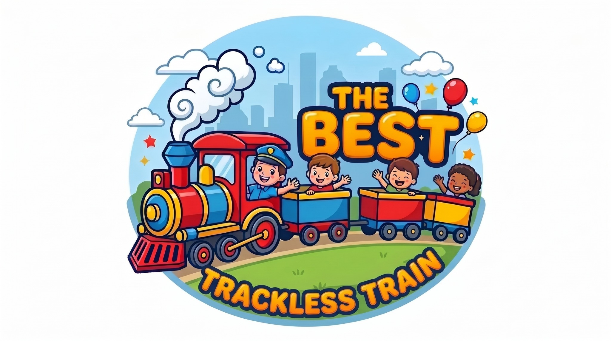 The Best Trackless Train logo